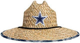 FOCO Men's NFL Team Logo Floral Lifeguard Beach Straw Sun Hat