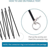 Preassembled Tent Poles Replacement, Gray 7001 T6 Heated Aluminum Tent Poles 1 Pole Pack