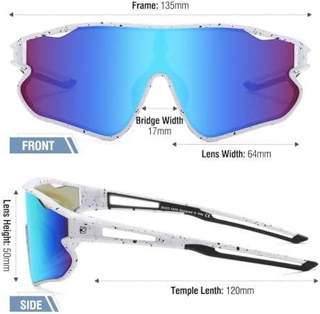 DUCO Kids Sunglasses Youth Baseball Sun Glasses Lightweight TR90 Frame UV400 Sports Cycling Shades for Boys Girls DK268