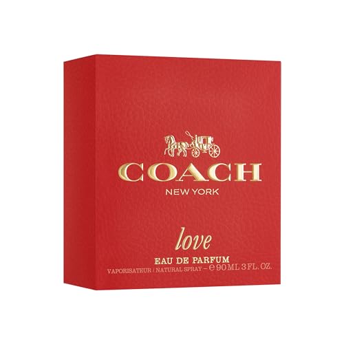 Coach Love Eau de Parfum - Long Lasting Fragrance with notes of Strawberry, Red Velvet Rose & Cedarwood 3.0 fl. oz.