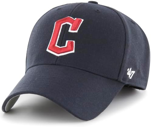 47 Brand MLB Team Color Primary Logo MVP Adjustable Structure Baseball Cap Hat, Adult One Size Fits All