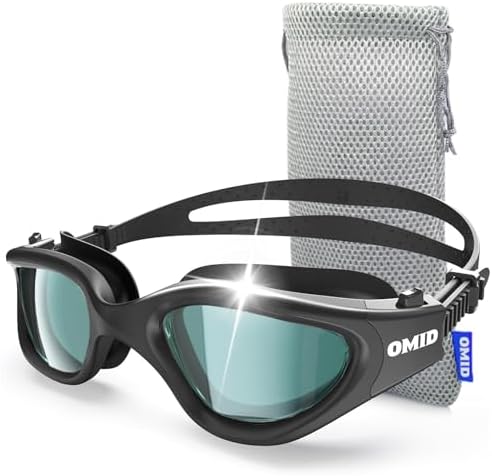 OMID Swim Goggles, P2 Polarized Swimming Goggles for Men Anti-fog Goggles Swimming for Adult Women