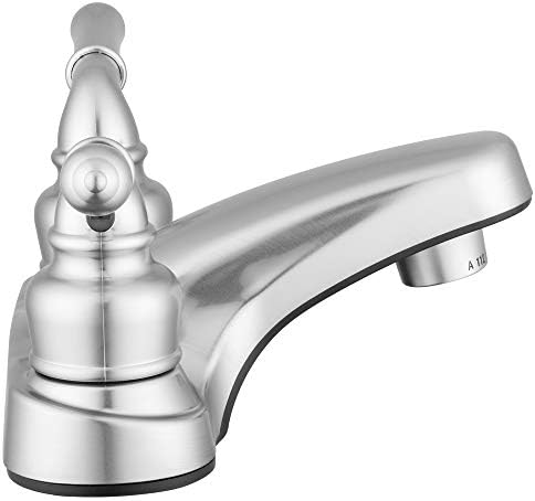 Pacific Bay Lynden Bathroom Sink Faucet - Metallic Plating Over Lightweight ABS Plastic (Brushed Satin Nickel)