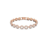 SWAROVSK Una Angelic Bracelet, Clear circle-cut with Matching Crystal Pavé on a Rose-Gold Tone Finish Setting, Part of the Una Angelic Collection