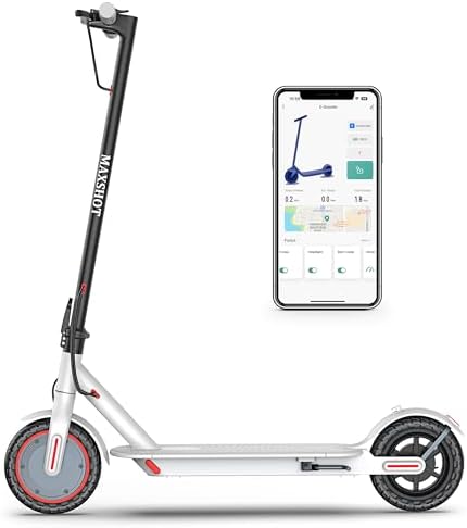 Electric Scooter for Adults, 8.5"/10" Tires, 19/22Mph, 350W/500W Motor, 21-28 Miles Range, Folding E-Scooter with Dual Suspension,APP(V1/SPRO/MAX/PRO)