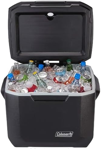Coleman Xtreme 50qt Wheeled Cooler, Extra-Walled Insulation Keeps Ice up to 5 Days, Portable Rolling Hard Chiller