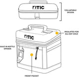 RTIC 6 Can Everyday Cooler, Soft Sided Portable Insulated Cooling for Lunch, Beach, Drink, Beverage, Travel, Camping, Picnic, for Men and Women