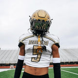 Nxtrnd Two Football Mouth Guard, Football Mouthpiece with Strap, Fits Adult & Youth (Gold)