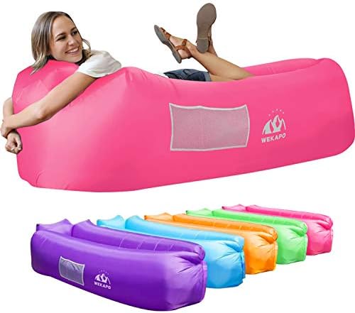 WEKAPO Inflatable Lounger Air Sofa Hammock-Portable,Water Proof& Anti-Air Leaking Design-Ideal Couch for Backyard Beach Traveling Camping Picnics & Music Festivals