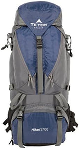 TETON Sports Hiker 3700 Ultralight Internal Frame High-Performance Backpack for Hiking, Camping, Travel, and Outdoor Activities; 60L, Navy