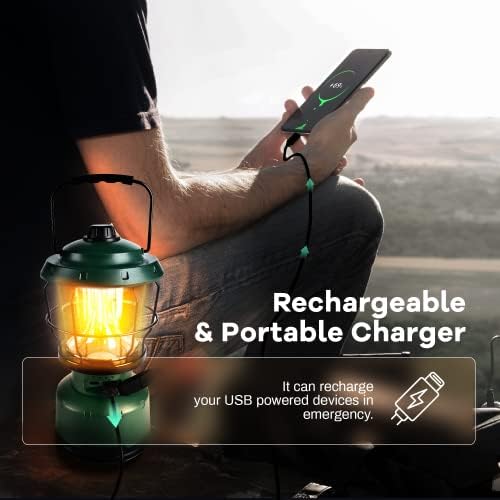 LED Camping Lantern, COB Battery Lanterns 2500LM, Water Resistant Emergency Light for Power Outage, Hurricane, Hiking