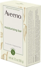AVEENO Naturals Moisturizing Bar for Dry Skin 3.50 oz (Pack of 12) - Packaging May Vary