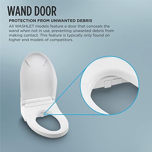 TOTO SW3036R#01 WASHLET K300 Electronic Bidet Toilet Seat, Cotton White