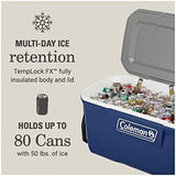 Coleman Classic Series Insulated Portable Wheeled Cooler, Leak-Resistant Outdoor Hard Cooler Keeps Ice up to 5 Days, 100-Quart