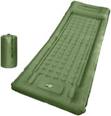 78in x 29in x 5in Camping Sleeping Pad, Upgraded Durable Waterproof Compact Traveling Air Mattress, Built-in Foot Pump, Ultralight Inflatable Sleeping Mat for Backpacking, Hiking
