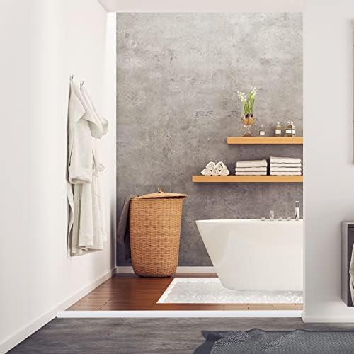 Flexible Quarter Round Molding, Mini Peel and Stick Rubber Trim Molding for Wall Edge Floor Corner,Staircase Cabinet Tub Edge (White, 78Inch)