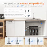 Waterdrop WD-TSA-UF 0.01 μm Ultra Filtration Under Sink Water Filter, Under Sink Water Filtration System 9 Stage Filtration, Reduces Chlorine, Taste and Odor, Fluoride, Advanced USA Tech