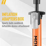 MOHEGIA Bike Floor Pump with Gauge,Air Bicycle Pump Inflator with High Pressure 160 PSI,Fits Schrader and Presta Valve