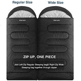 Atarashi Camping Sleeping Bag- 4 Seasons for Adults, Light, Warm, Extra-Large with Compression Sack- Great for Hiking, Backpacking & Outdoor Adventures