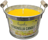 HYOOLA Large Citronella Candles Outdoor Bucket - 30 Hour - 2-Pack - Natural Repellent - European Made