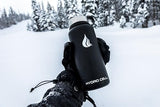 HYDRO CELL Stainless Steel Insulated Water Bottle with Straw - For Cold & Hot Drinks - Metal Vacuum Flask with Screw Cap and Modern Leakproof Sport Thermos for Adults (Black 32oz)
