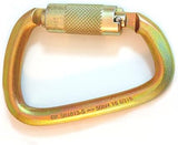 S01813-S Steel Carabiner 50kn (11,200 lb) Rated, Twist Auto Lock, ANSI Certified (Qty: 1)