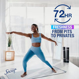 Secret Whole Body Deodorant Cream for Women, Peach & Vanilla Blossom Scent, Aluminum Free Deodorant, 72 HR Odor Protection, 3.0 oz