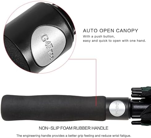 G4Free 47/54/62/68 Inch Automatic Open Golf Umbrella Oversize Extra Large Double Canopy Vented Windproof Waterproof Stick Umbrellas