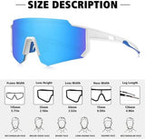 STORYCOAST Polarized Sports Sunglasses for Men Women,Driving Fishing Cycling Mountain Bike Sunglasses UV400 Protection