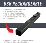 Streetwise Pain Pen 25,000,000 Stun Gun for Self Defense - Tactical Stun Pen for Women and Men, USB Rechargeable, Battery Indicator, Durable Clip, Compact and Concealable for Protection