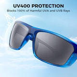 KastKing Huzzah Polarized Sport Sunglasses for Men and Women, Ideal for Driving Fishing Cycling and Running,UV Protection