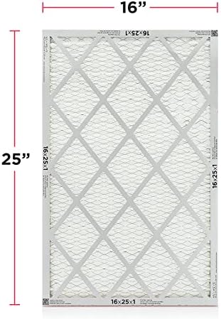 Frigidaire PureAir® 16x25x1 MERV 8 Allergen Electrostatic Pleated Air Conditioner HVAC AC Furnace Filters - 6 Pack (exact dimensions 15.81 X 24.81 X 0.81)