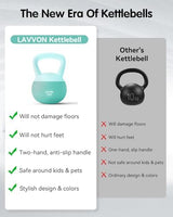 Soft Kettlebell - Cushioned Impact-Resistant Base and Anti-Slip, Kettle bell Anti-Slip Grip Weight for Home Workouts, Safe Strength Training Kettlebells Sets for Women & Men, With Non-slip Gloves