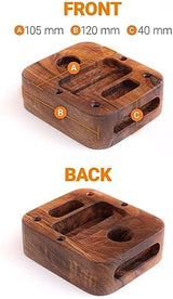 Portable Hangboard for Rock Climbing Holds,Fingerboard Trainer for Hand Grip Strengthener,Pinch Block Grip,Home Gym Fitness Workout Equipment -Hard Wood