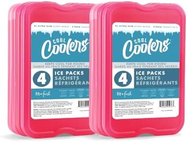 Cool Coolers by Fit + Fresh Slim Compact Reusable XL Ice Pack, Perfect for Lunch Boxes, Coolers, and Beach Bags