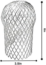 10 Pack Downspouts Gutter Guard Aluminum Filter Strainer Expandable Gutter Downspout Guards Gutter Downspout Protectors for Preventing Blockage from Leaves, Debris