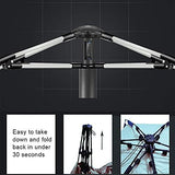 Oileus X-Large 4 Person Beach Tent Sun Shelter - Portable Sun Shade Instant Tent for Beach with Carrying Bag, Stakes, 6 Sand Pockets, Anti UV for Fishing Hiking Camping, Waterproof Windproof, Sky Blue