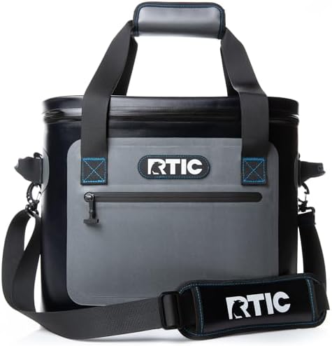 RTIC Ultra-Tough Soft Cooler 30 Can, Insulated Bag Portable Ice Chest Box for Lunch, Beach, Drink, Beverage, Travel, Camping, Picnic, Car, Trips, Floating Cooler Leak-Proof with Zipper