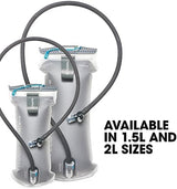 HydraPak Velocity IT (1.5L or 2L Hydration Reservoir) - Insulated Water Bladder/Reservoir for Hydration Pack – Self-Sealing Bite Valve, Leak Proof and Dishwasher Safe