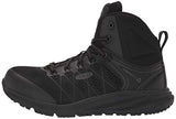 KEEN Utility Men’s Vista Energy Mid Sneakers Composite Toe Work Shoes Construction Shoes, Black/Raven, 7 D (Medium) US
