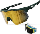 HAAYOT Polarized Sports Sunglasses for Men Women Youth Baseball Cycling Running Softball Biking Glasses 5 Lenses