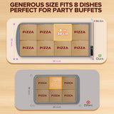 Warming Mat for Food Extra Large 36"x16", 500W Food Warming Mats for Countertop, Food Warmer Trays Chafing Dishes for Buffets Party, 9-Level Temp 12H Timer, Child Lock, Gatherings Portable