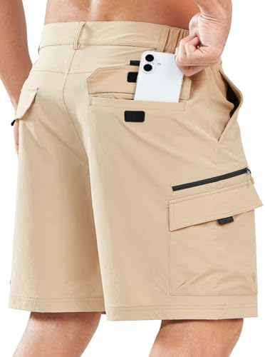 NORTHYARD Men's Casual Cargo Shorts Lightweight 9" Hiking Golf Work Quick Dry Camping Outdoor Travel Fishing with 7 Pockets