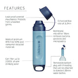 LifeStraw Peak Series – Solo Personal Water Filter for Hiking, Camping, Travel, Survival and Emergency preparedness. Removes Bacteria, parasites and microplastics, Pink Lemonade
