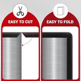 EPDM Rubber Edge Trim, 1/8" Self Adhesive, Black, 20Ft, Fit for 3/32"-5/32" Width Edge, Weather Resistant, Easy to Cut, Bend, Install and Remove