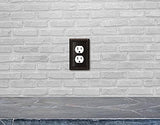 Henne Bery Sunken Pearls Heavy Duty Decorative Wall Plate Switch Plate Outlet Cover (Single Duplex, 3 Pack, Aged Bronze)