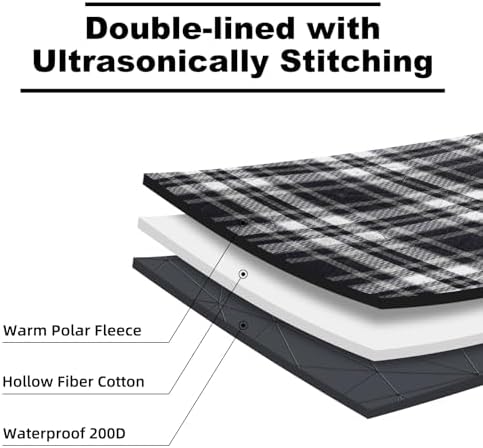 Outdoor Waterproof Blanket, Foldable Fleece Stadium Blanket for Outdoor Sports Event, Camping, Concerts, Car, Pet, Picnics - Windproof, Wearable, Machine Washable 80" x 58"