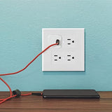 TayMac 2602W Revive Device Wall Plates 2-Gang Masque Decorator Cover, White