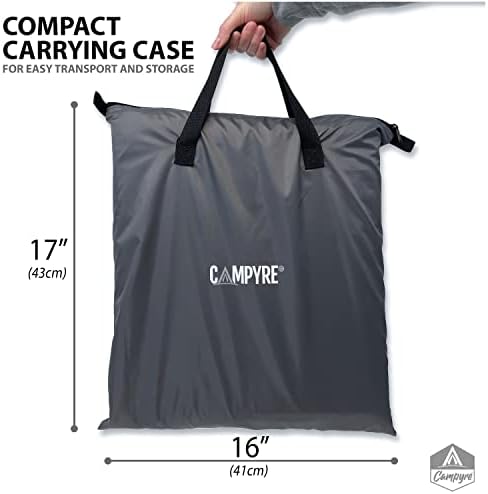 Tent & RV Camping Organizer with Zippered Flap, 9-Shelf Storage. RV Shoe Organizer, Dining Tent Organizer. Organize Any Other Camp Gear/Accessories (Patented - Licensed)