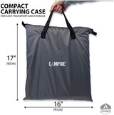 Tent & RV Camping Organizer with Zippered Flap, 9-Shelf Storage. RV Shoe Organizer, Dining Tent Organizer. Organize Any Other Camp Gear/Accessories (Patented - Licensed)